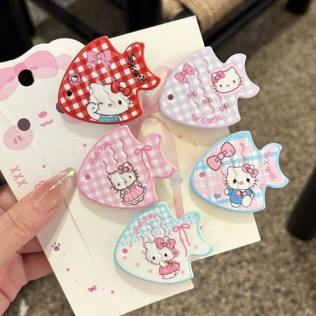 

Милые креативные летние заколки для волос с веером, боковые заколки для волос для девочек, головные уборы с героями мультфильмов, аксессуары для волос для женщин, милые рождественские девушки