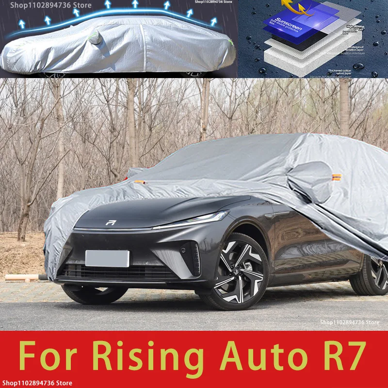 

For Rising Auto R7 Car protective cover, sun protection, cooling protection, car clothing, car paint protection auto