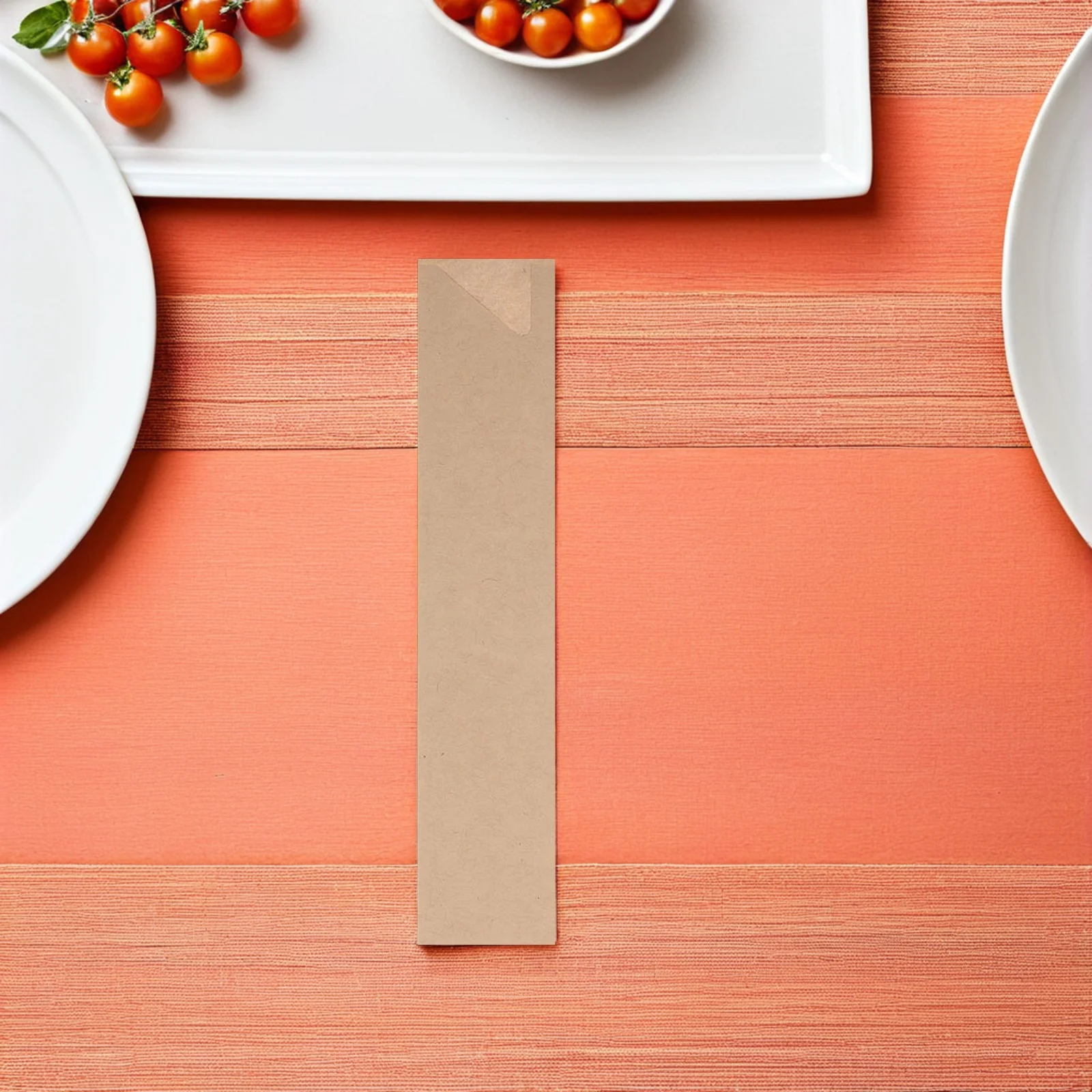 

300pcs Waterproof Chopstick Sleeves Kraft Paper Bags 31x150mm Disposable Hygiene Food Packaging Restaurant Kitchen Storage