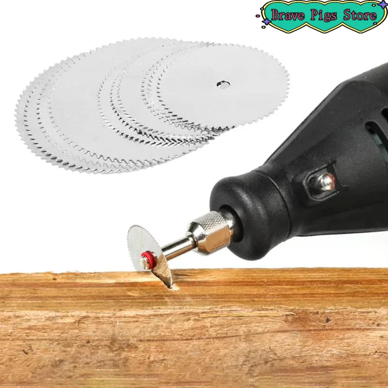 [HM]11Pcs Micro Circular Saw Blade Accessory Electric Grinding Cutting Disc Metal Cutter Rotary Tool Electric Tool Wood Cut[HM]