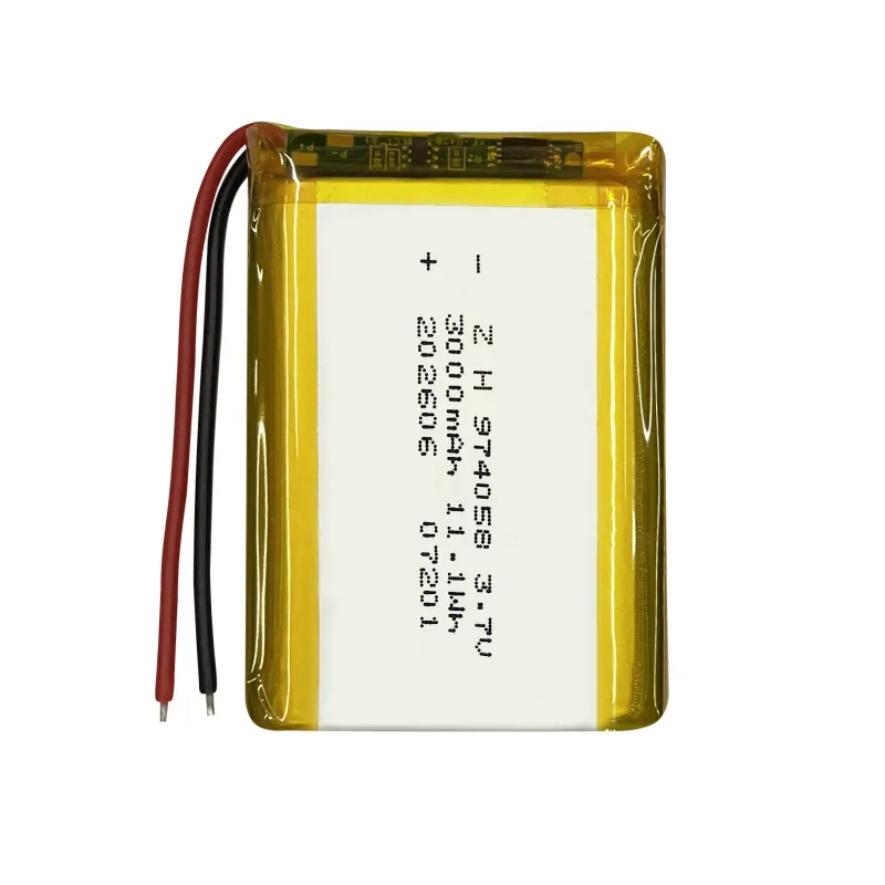 974058 3.7V 3000mAh Polymer Lithium Battery for Bluetooth Speakers Portable MP4 Players Rechargeable Cell with Protection Board