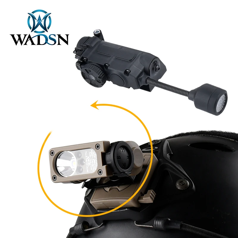 

Tactical Sidewinder Helmet Light Compact II Red Green Blue White IR Light IFF signal light FAST Helmet Scout Flashlight