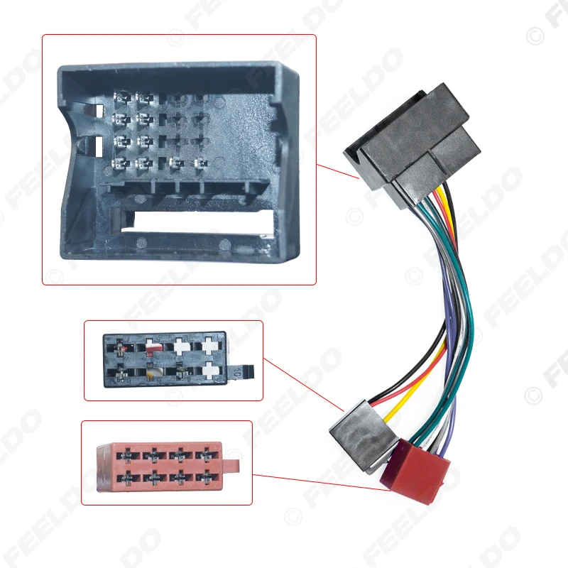 Car CD Radio Audio ISO Wiring Harness Adapter for Citroen Peugeot Car ISO Head Units Wire Cable