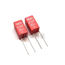 2pcs/20pcs Germany WIMA 475 50V 4.7UF 50V 4U7 MKS2 Pitch 5mm Film Audio capacitor