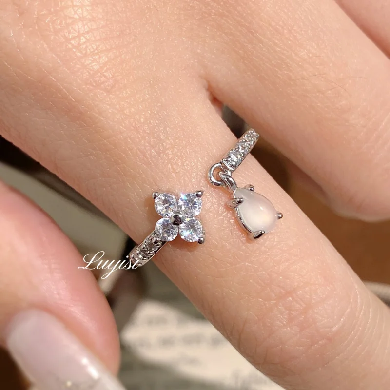 Shianikai Kleiner tropfenförmiger Zirkon-Ring – geeignet für Frauen. Modisch für Mädchen. Neuer Schmuck. Bestes Geschenk für B