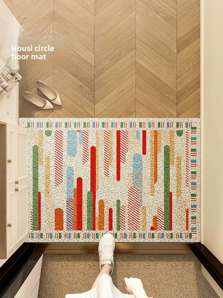 

American Sle Retro Door Mat Indoor Entrance Mat Anti-Slip Doorway Rug Long Rectangle aped Home Door Mat Cusizable