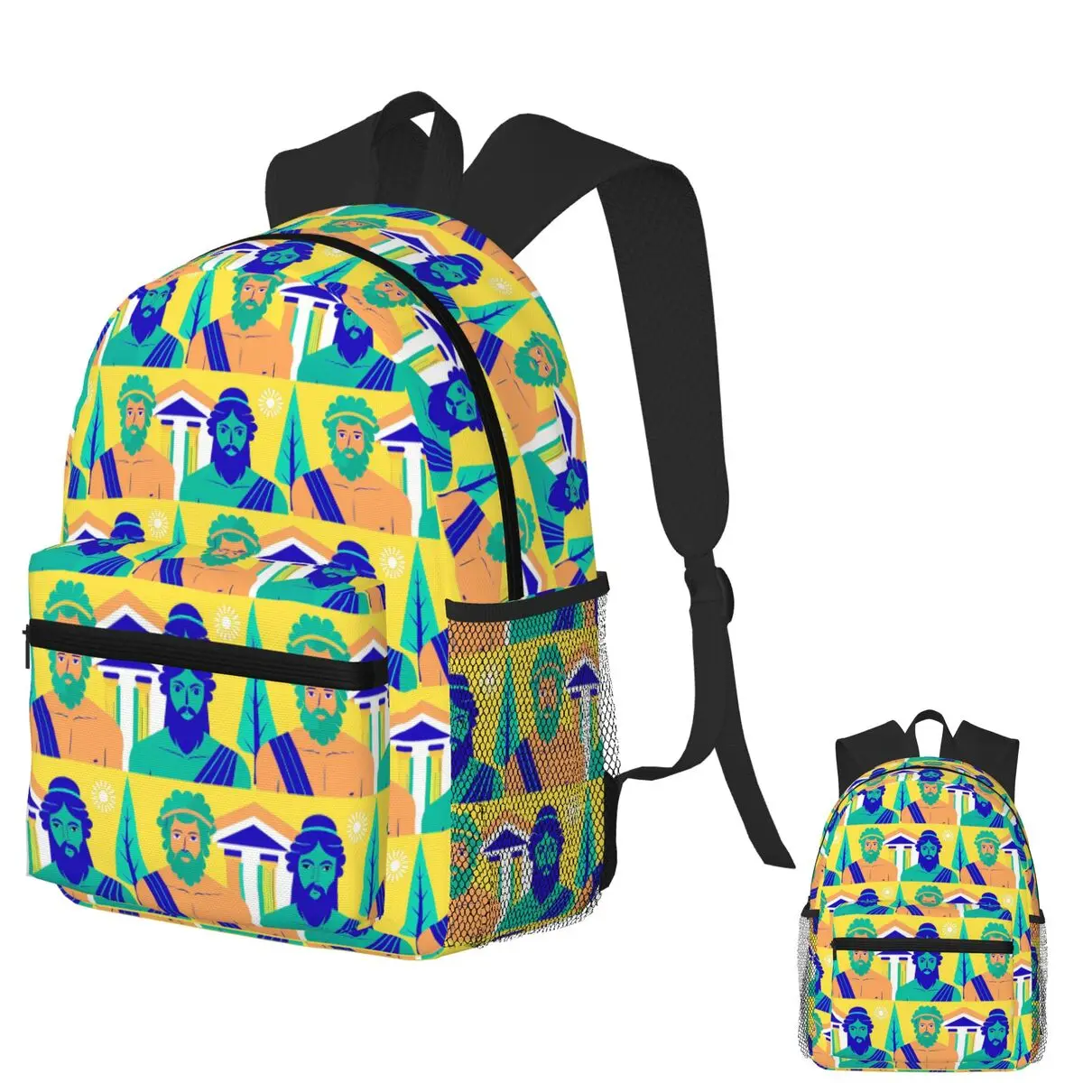 

Ancient Myths Collide In Legendary Harmony Student Backpack School Bag Hiking Travel Daypack for Men Women Bookbag Shoulder Bags