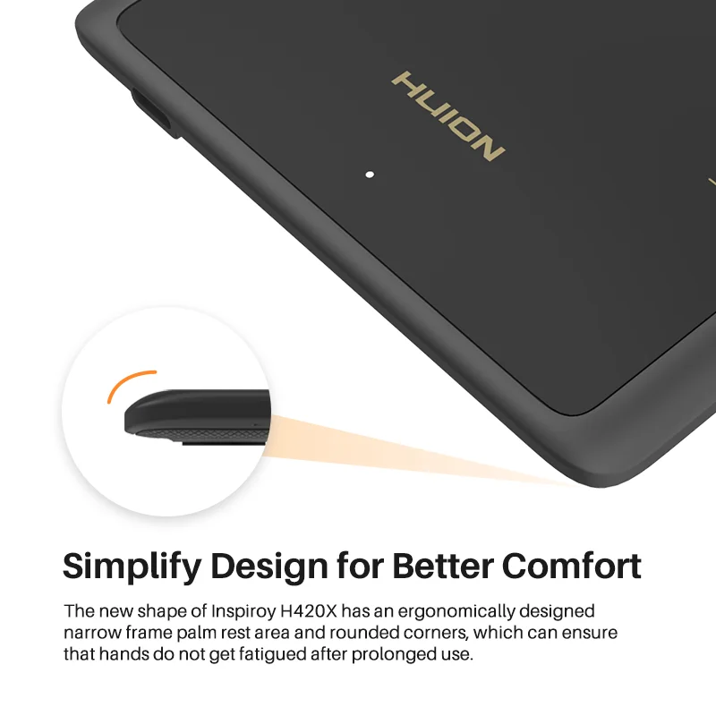 Huion H420X Graphics Tablet 4x2 Inch Small Portable Pen Tablet, Easy Android Phone Connection, Perfect Gift for Students