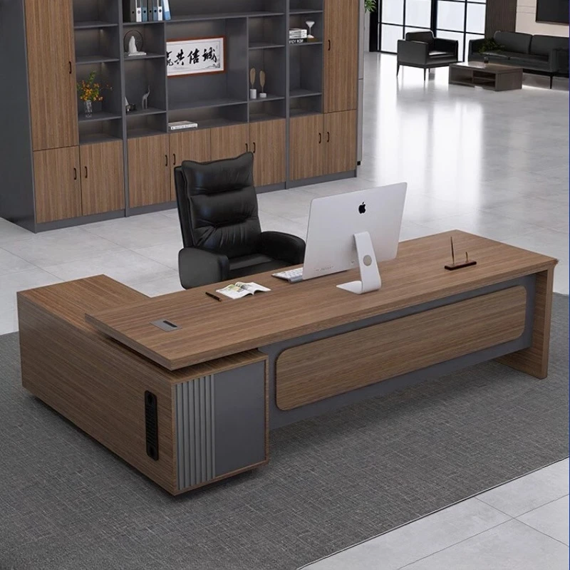 

L Shape Manager Executive Desk Asthetic Strong Corner Computer Office Desks Work Luxury Mesa Escriotorio Furniture