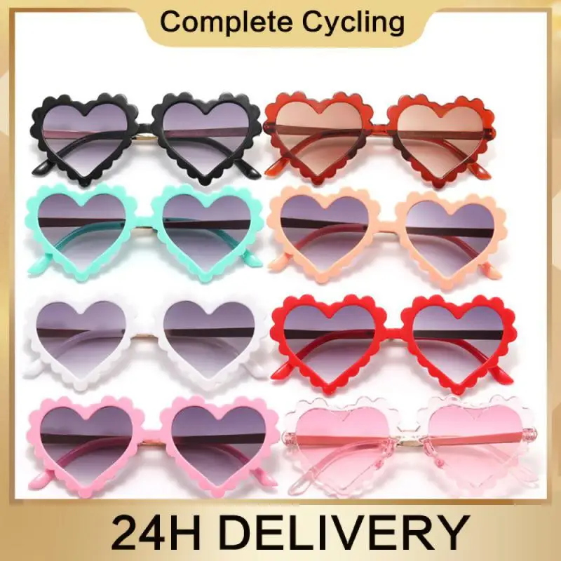 Eyewear Fashion Eyeglasses Gafas Sol Mujer Shades Vintage Outdoor Heart-shape Sunglasses Goggles Sunglasses Uv400 Lovely