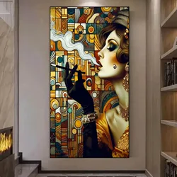 Gustav Klimt Lady 5D DIY Diamond Painting Cross Stitch New 2024 Vintage Portrait Art Cross Stitch Mosaic Diamond Embroidery Sale