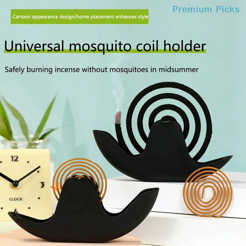 1PC Snails Mosquito Coil Holder With Tray Nordic Style Spiral Summer Day Plastic Mosquito Repellent Incenses Rack Plate Home