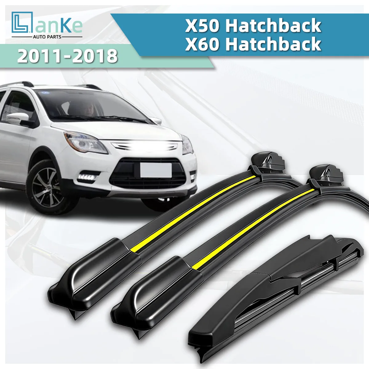 

Suitable For Lifan X50 Hatchback/X60 Hatchback (2011-2018) Car Wiper All-Weather Durable Front Windshield Bidirectional Wiper