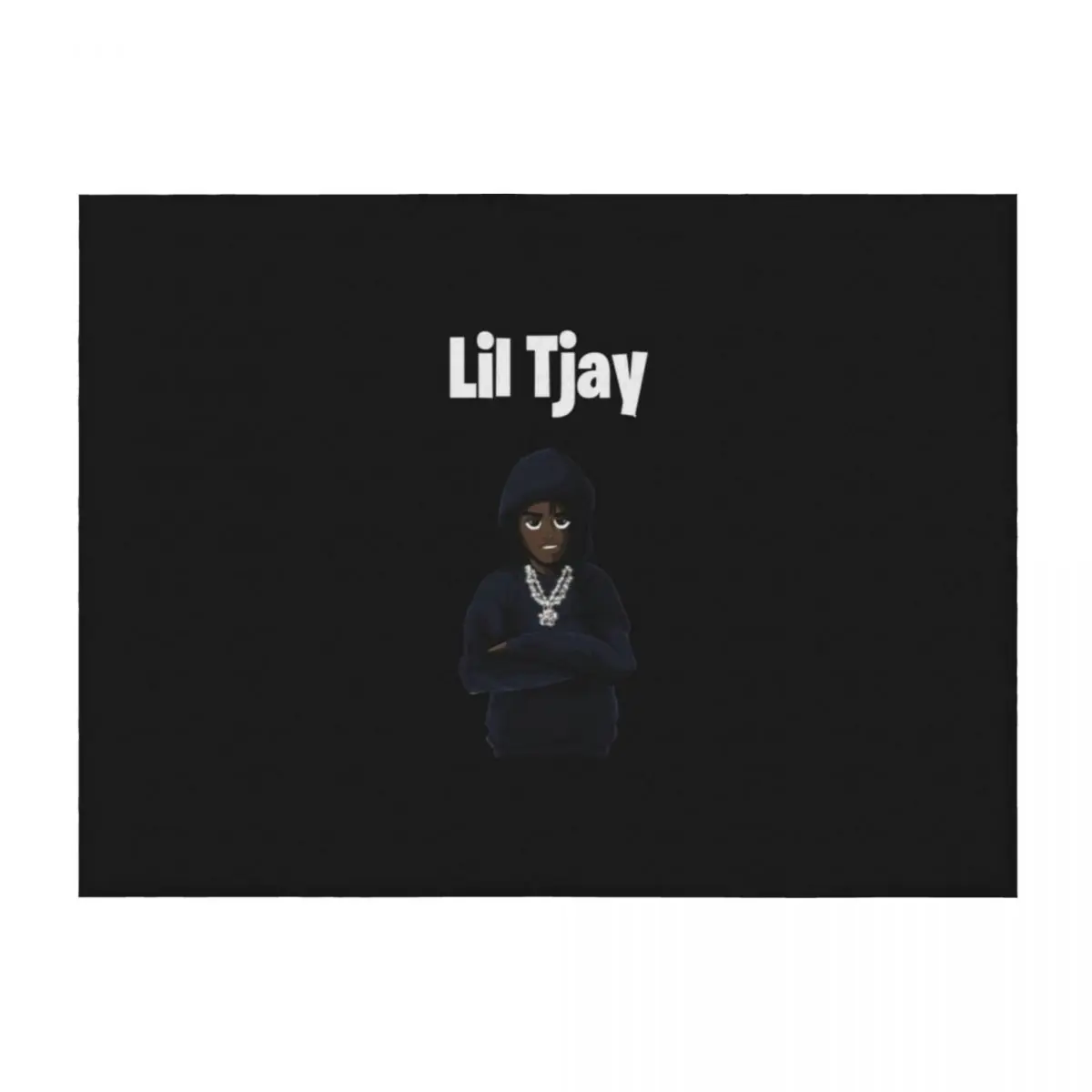 

Lil Tjay Cartoon Hoodie Throw Blanket funny gift Bed linens Bed Fashionable Comforter Blankets