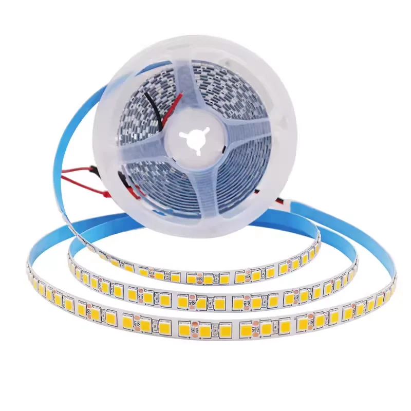 DC12V 24V SMD 5050 LED 스트립 120LED/m RGB 아이스 블루 레드 그린 블루 따뜻한 화이트 라이트 유연한 LED 테이프 리본 홈 인테리어 5m