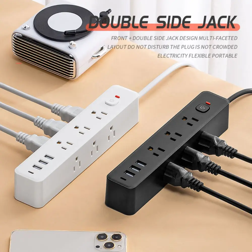 US Plug Power Strip 1.5M Extension Cable Multiprise Network Filte 9 AC Outlets Electrical Socke 3 USB Ports 1 type-C Ports