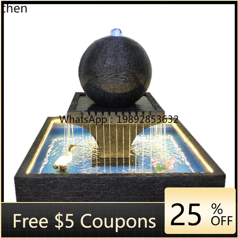 AB H fountain flowing water landscape feng shui ball landscaping fish pond finished products company courtyard outdoor ornament