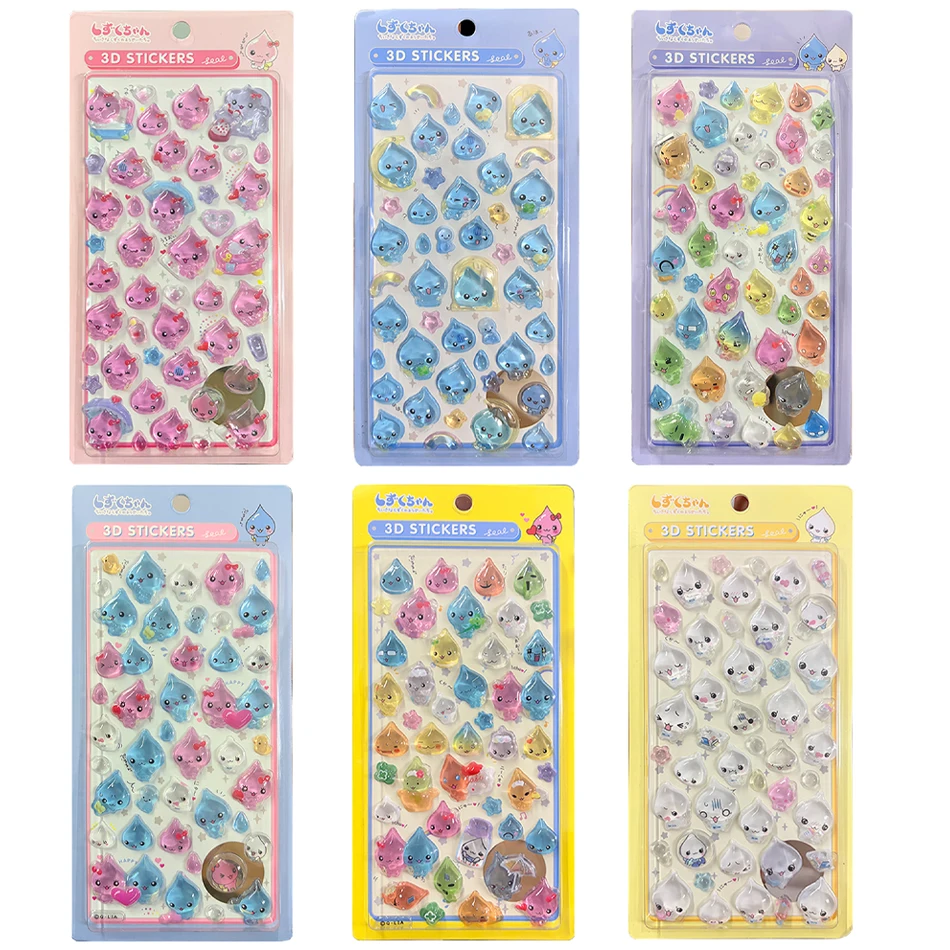 1/6Pcs 3Dwater Drop…