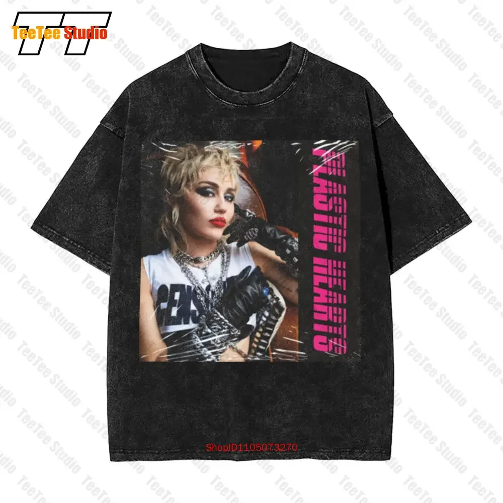 Pop Miley Cyrus Plastic Hearts Vintage Oversized T-Shirt AAFD