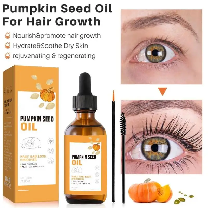 Pumpkin Hair Growth Oil Pumpkin Dry Scalp Oil 1.05oz Moisturizing Repairing Hair Oil Cold Pressed Natural Pure Oils For Stronger