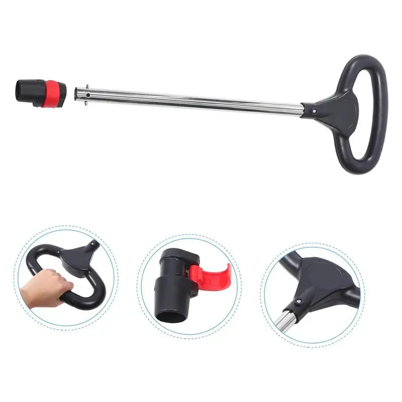 Push Rod for Stroller Ergonomic Multi-purpose Push Rod User-Friendly Stroller Push Bar Stable Push Rod for Outdoor Traveling