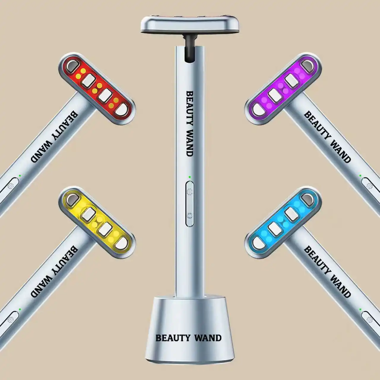 Eye Introduction Device Microcurrent Red Light Massage Device Facial EMS Vibration Beauty Device