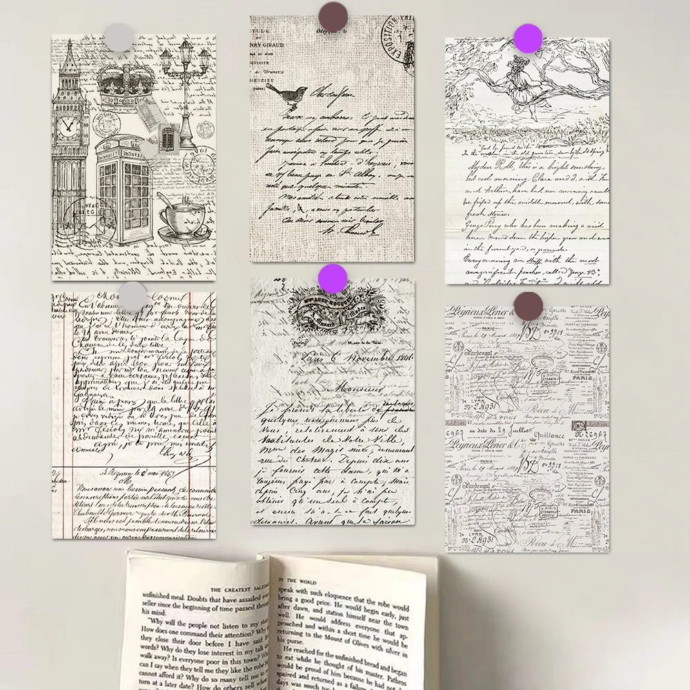 

10 шт., наклейка с буквами в стиле ретро, постер в стиле Харадзюку, украшенная для ноутбука, открытка для комнаты, подарок, словосочетание, машина для украшения стен