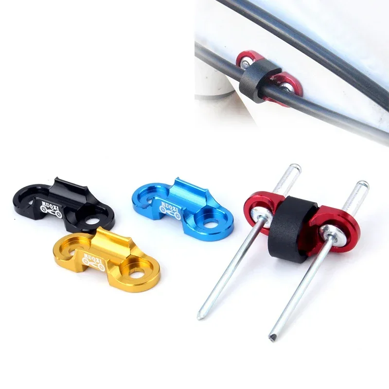 Bicycle Brake Shift Cable Guide Base Holder Hose Clamp Aluminum Alloy MTB Road Bike Frame Line Pipe Fixed Base