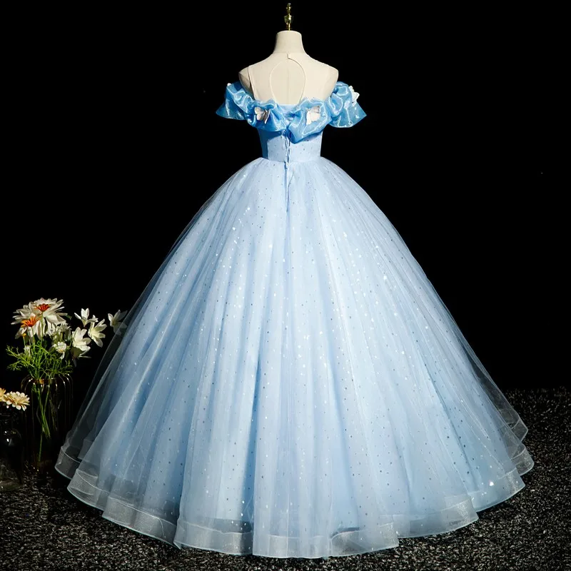 Vestidos de quinceañera con lentejuelas y estrellas para mujer, brillante vestido de fiesta, vestido clásico de mariposa para baile de graduación, dulce, personalizado