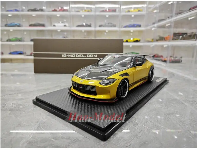 IG 1/18 For Nissan TOP SECRET Fairlady Z RZ34 JDM Resin Model Car Diecast Simulation Toys Boys Gifts Hobby Display Collection