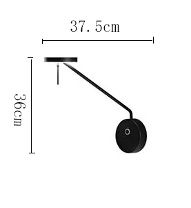Designer LED Adjustable Lamp Minimalist Rotatable Lustre Hanging Lamp Bedroom Dining Room Parlor Creative Long Arm Chandelier