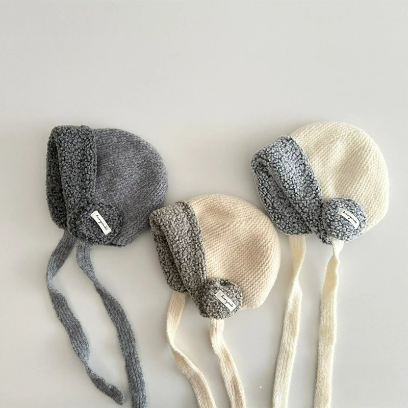 قبعة غطاء للأذن على شكل سماعة أذن للأطفال للخريف والشتاء، سميكة للدفء، مقاومة للرياح، غطاء رأس قطيفة للأولاد والبنات