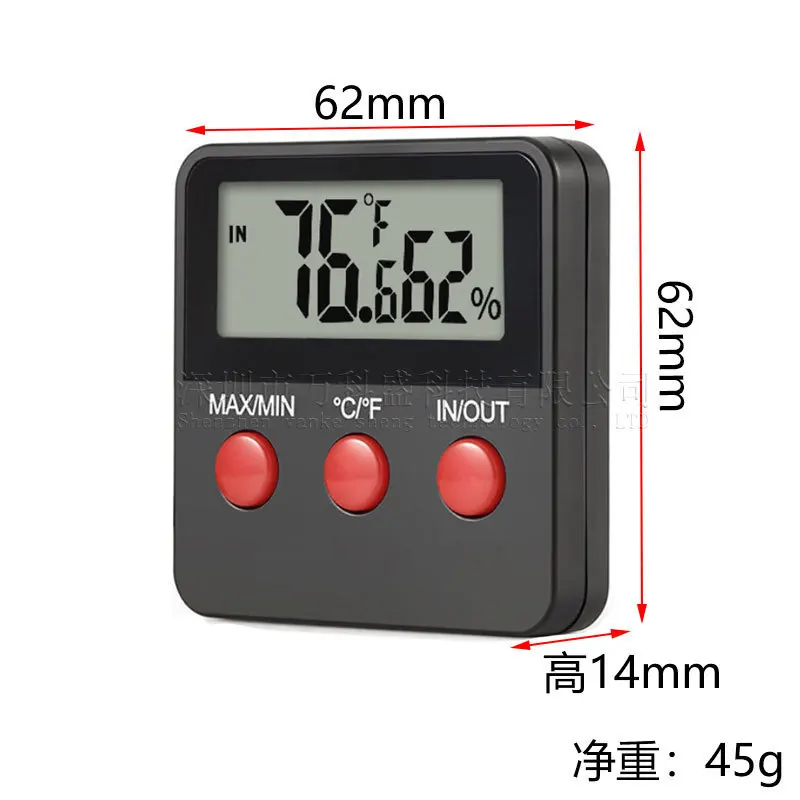 20PCS Digital Thermohygrometer Electronic Thermohygrometer Dth-74 for Egg Incubation in Reptile Pet Greenhouse