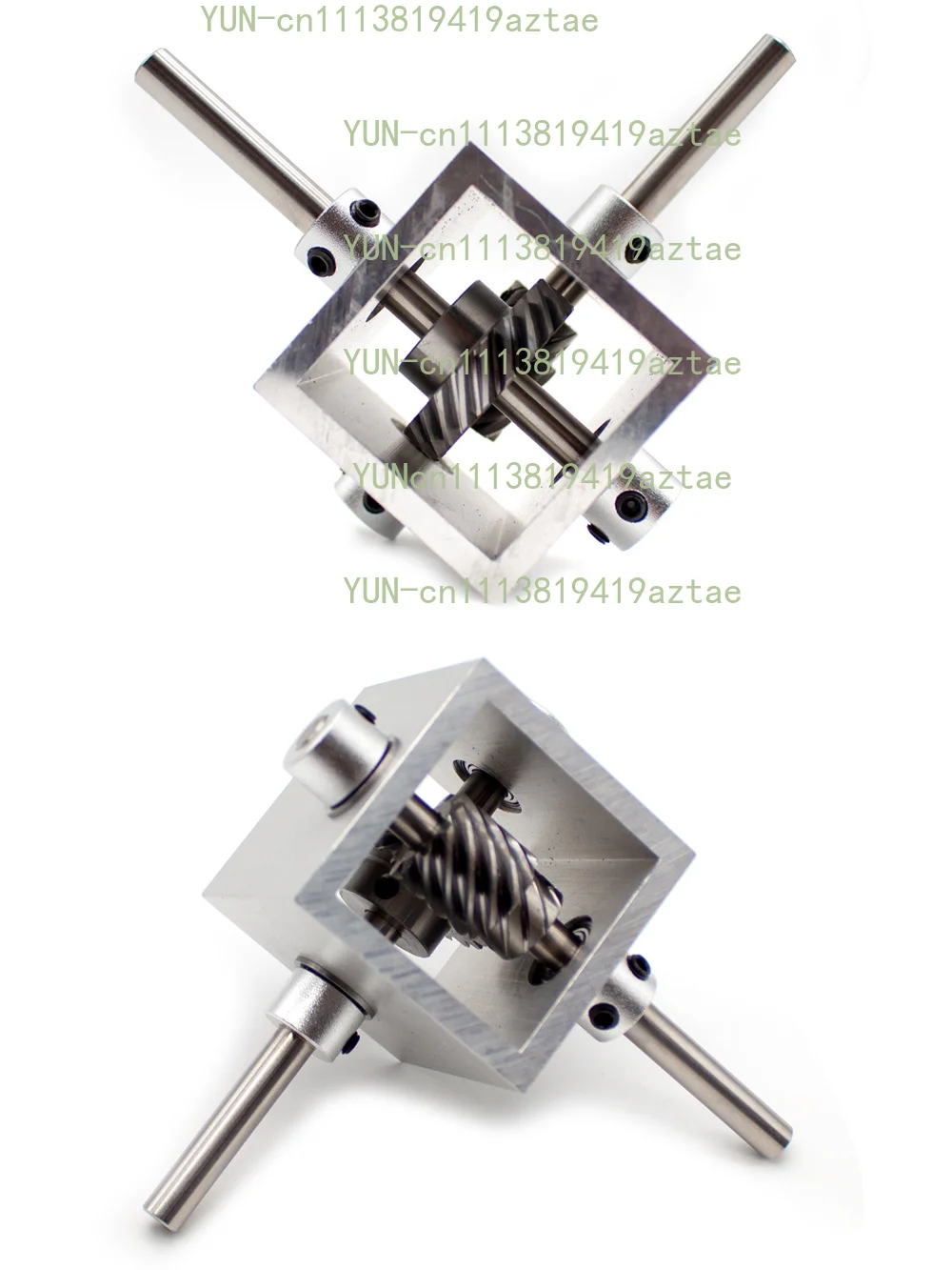 Micro Right Angle Gear Box 1:2 Turbine Worm Gear Transmission Gearbox 90-Degree Angle Reducer 6MM Output Shaft Corner Device