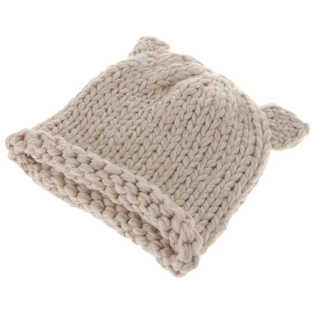 Soft Infant Toddler Winter Hat Knitted Thick Baby Winter Caps 0-2 Years
