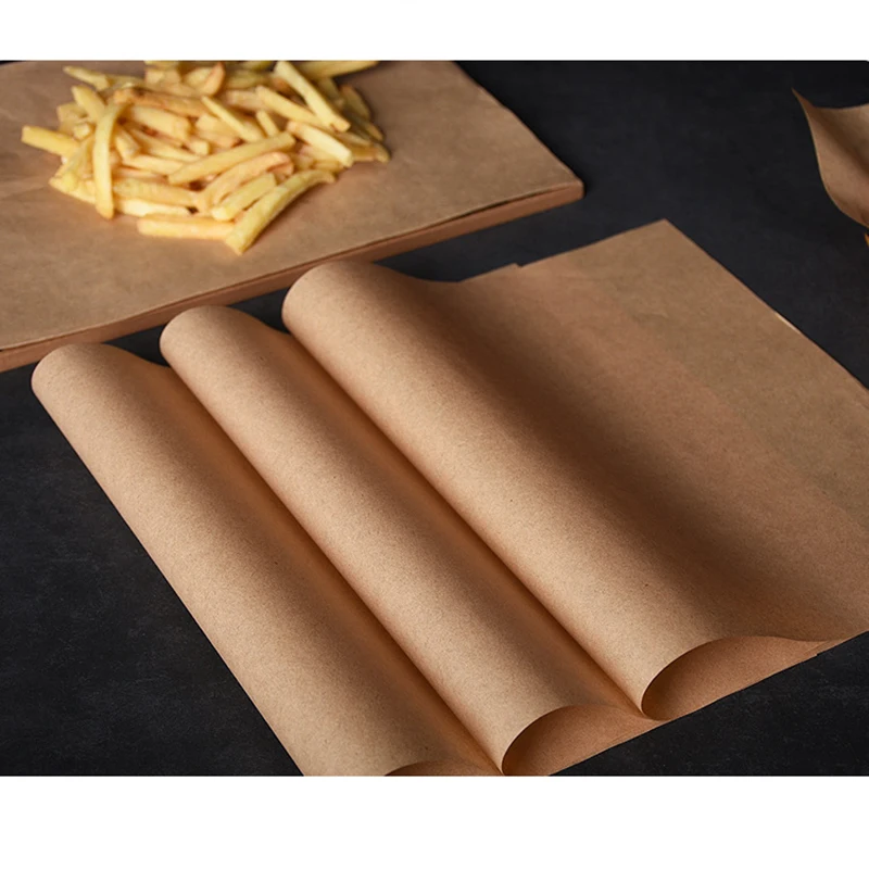 

Parchment Paper Baking Sheets Thickened Oil Resistant Wood Color Pizza Pad Paper For Baking Grilling Air Fryer Steaming Bread