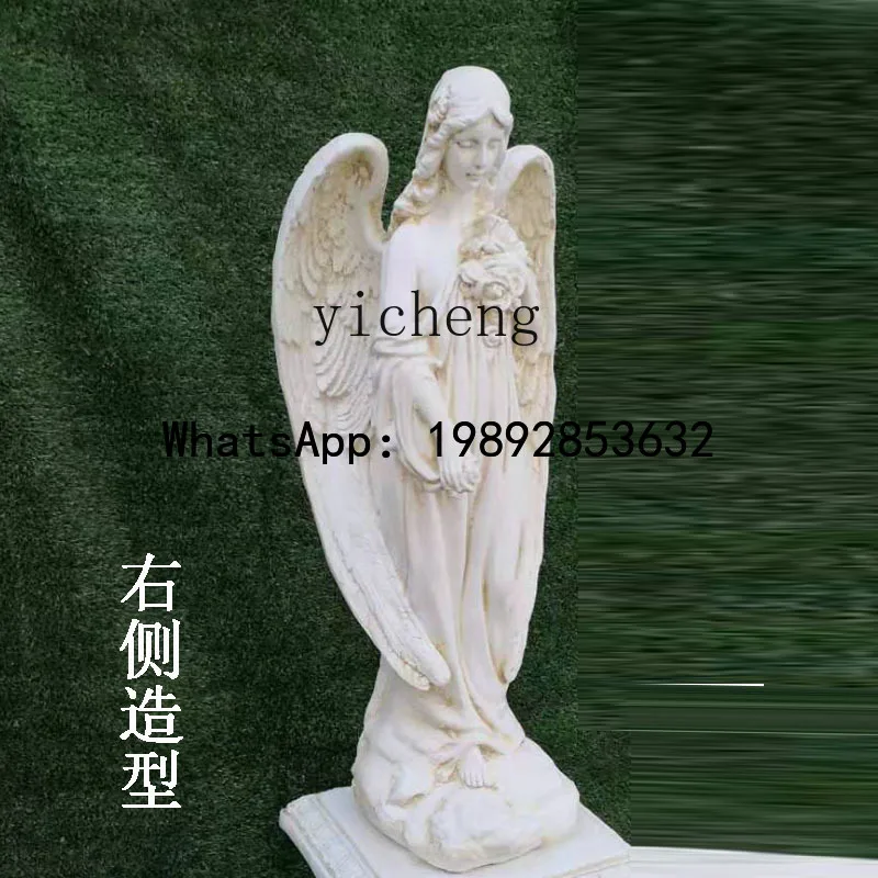 Resin Angel Goddess Statue Villa Courtyard Decoration Floor Large Ornament living room decoration