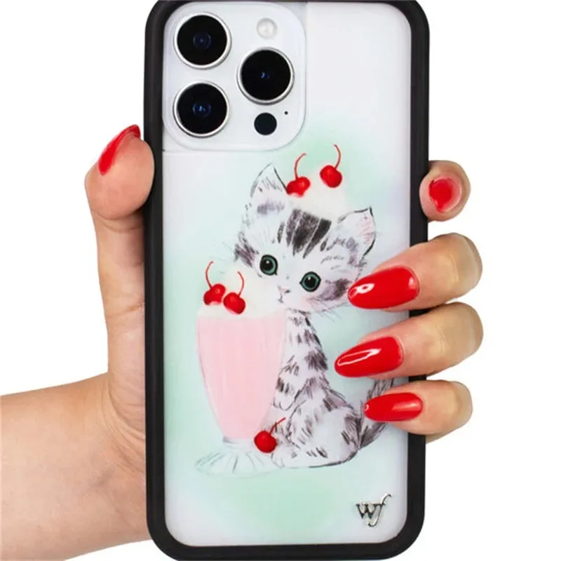 

Wildflower INS Kitty Shake Cat Phone Case for iPhone 12 13 14 15 16 17 Pro Max Plus ice cream Cherry Cover ﻿﻿﻿﻿﻿﻿﻿﻿﻿﻿﻿﻿﻿﻿﻿﻿﻿﻿﻿﻿﻿