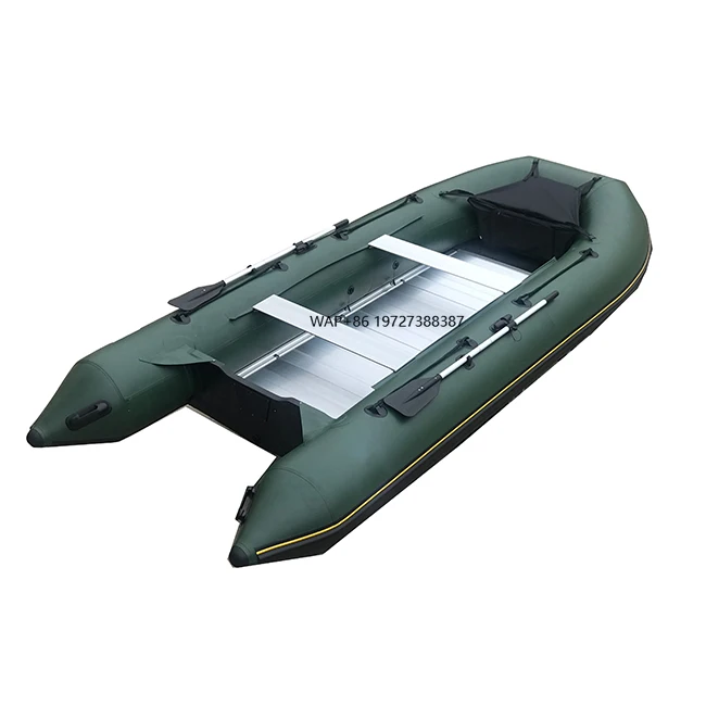 

15ft 4.5m Leisure Water Sport PVC Inflatable Rowing Boat With Aluminum Floor