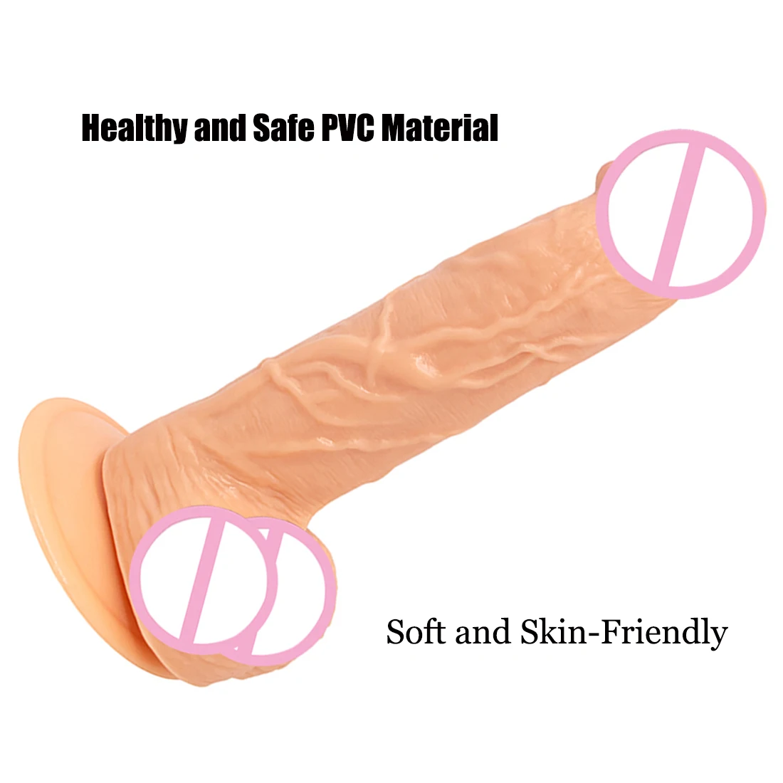 Huge Realistic Dildos Soft Skin Feeling Phallus Anal Plug Safe Penis Big Dick with Suction Cup Sex Toys for Women Masturbation