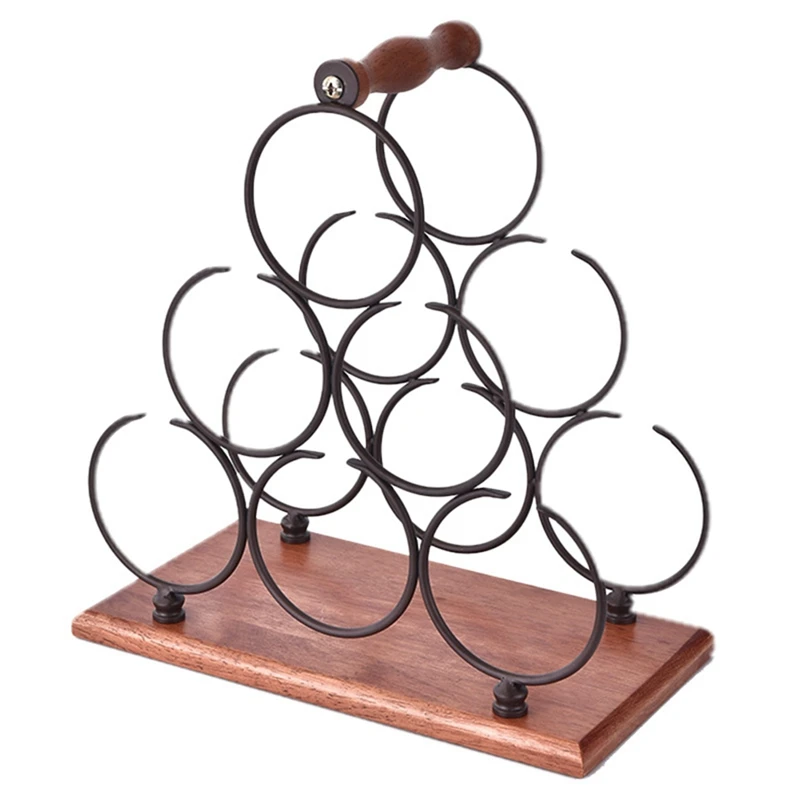 Stacked Ring Wine Rack Iron Restaurant Decoration Wine Rack Stacked Wine Rack Wine Bottle Storage Rack Home Decoration