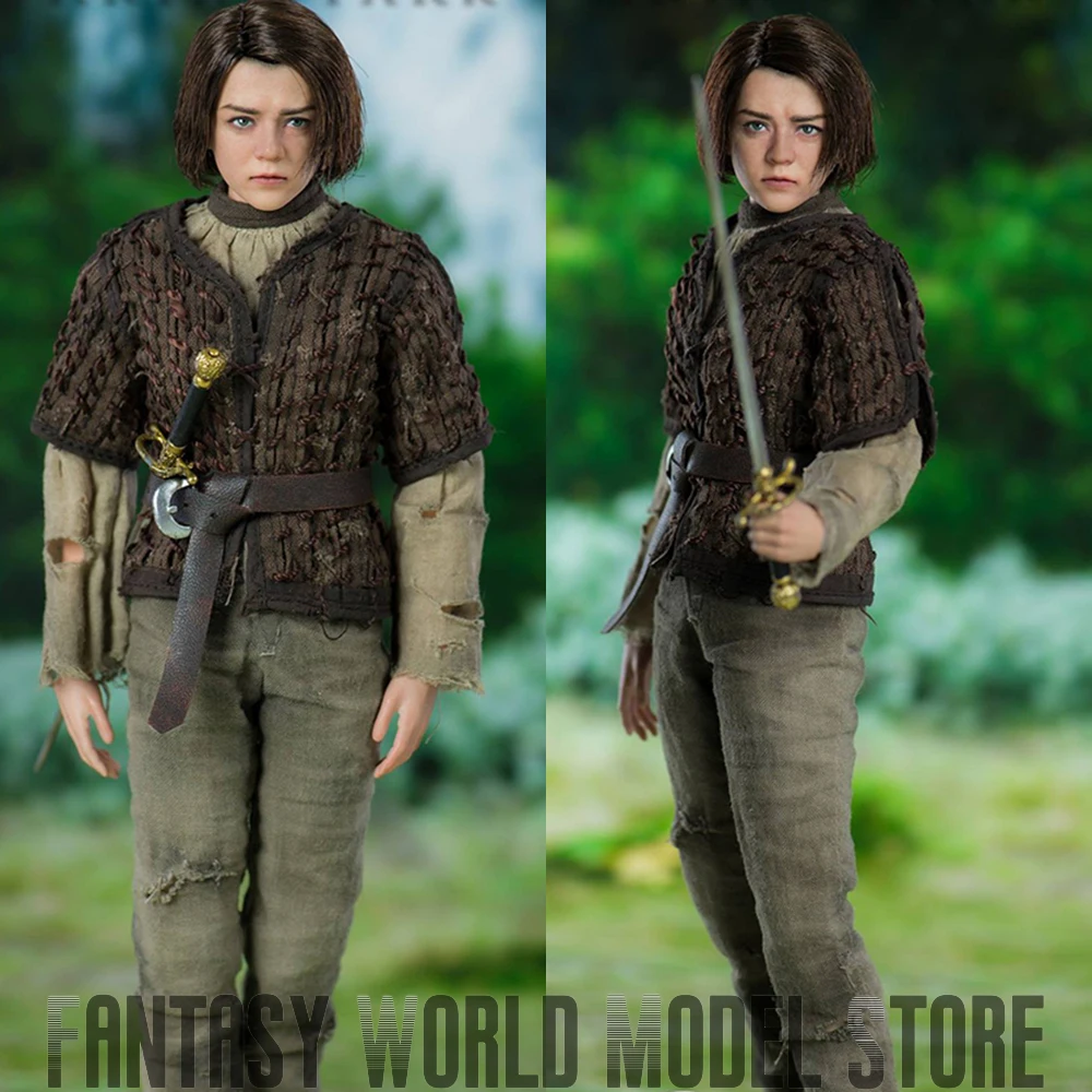 In Stock ThreeZero 1/6 Maisie Williams Classic Characters Arya Tough Girl 10'' Full Set Collectible Female Action Figure Model