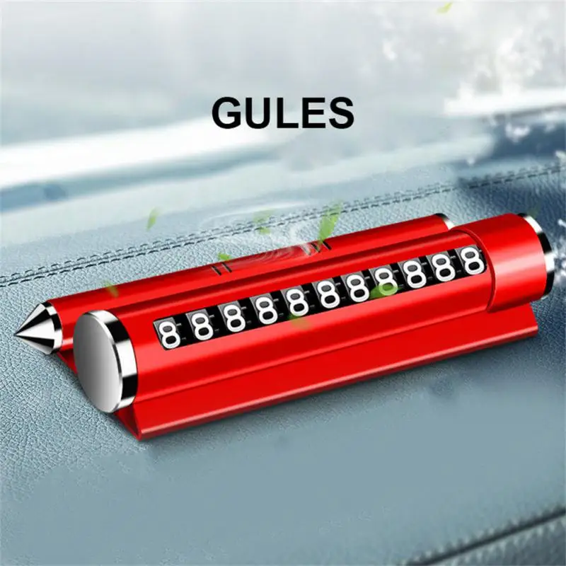 Sicherheit Hammer Legierung Tragbare Mehrfarbige Multifunktionale Auto Zubehör Auto Aromatherapie Stop Zeichen Auto Handy Nummernschild