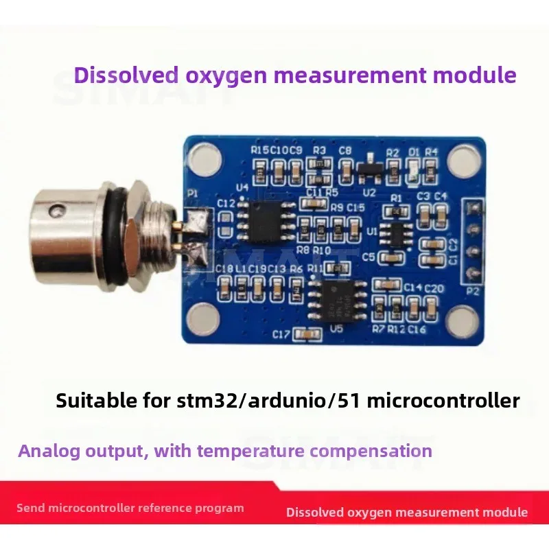 

Dissolved oxygen sensor module, dissolved oxygen electrode, oxygen content detection in water
