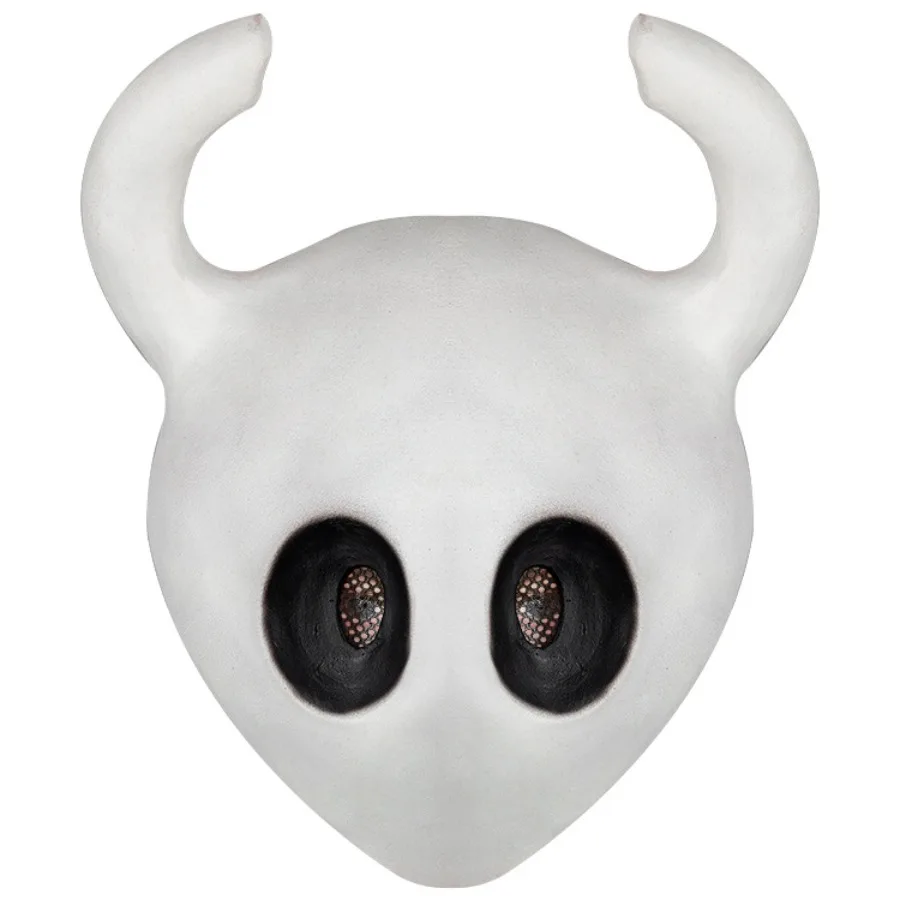 Hollow Knight Mask Funny Cosplay Latex Game Character Knight mask Halloween Costume Dress Up Adventure Role-Play Props for Party