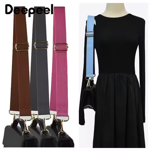 1Pc Deepeel 38mm Wide Canvas Bag Strap 80-140cm Adjustable Women's Handbag Replace Shoulder Straps Crossbody Bags Accessories - Image 6