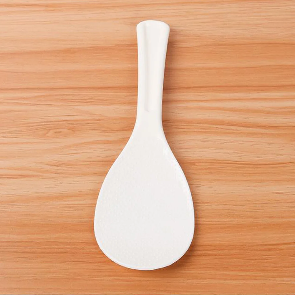 

4pcs Plastic Rice Spoon Non-Stick Kitchen Utensil Ergonomic Handle Meal Spoon for Home Restaurant Use Gift