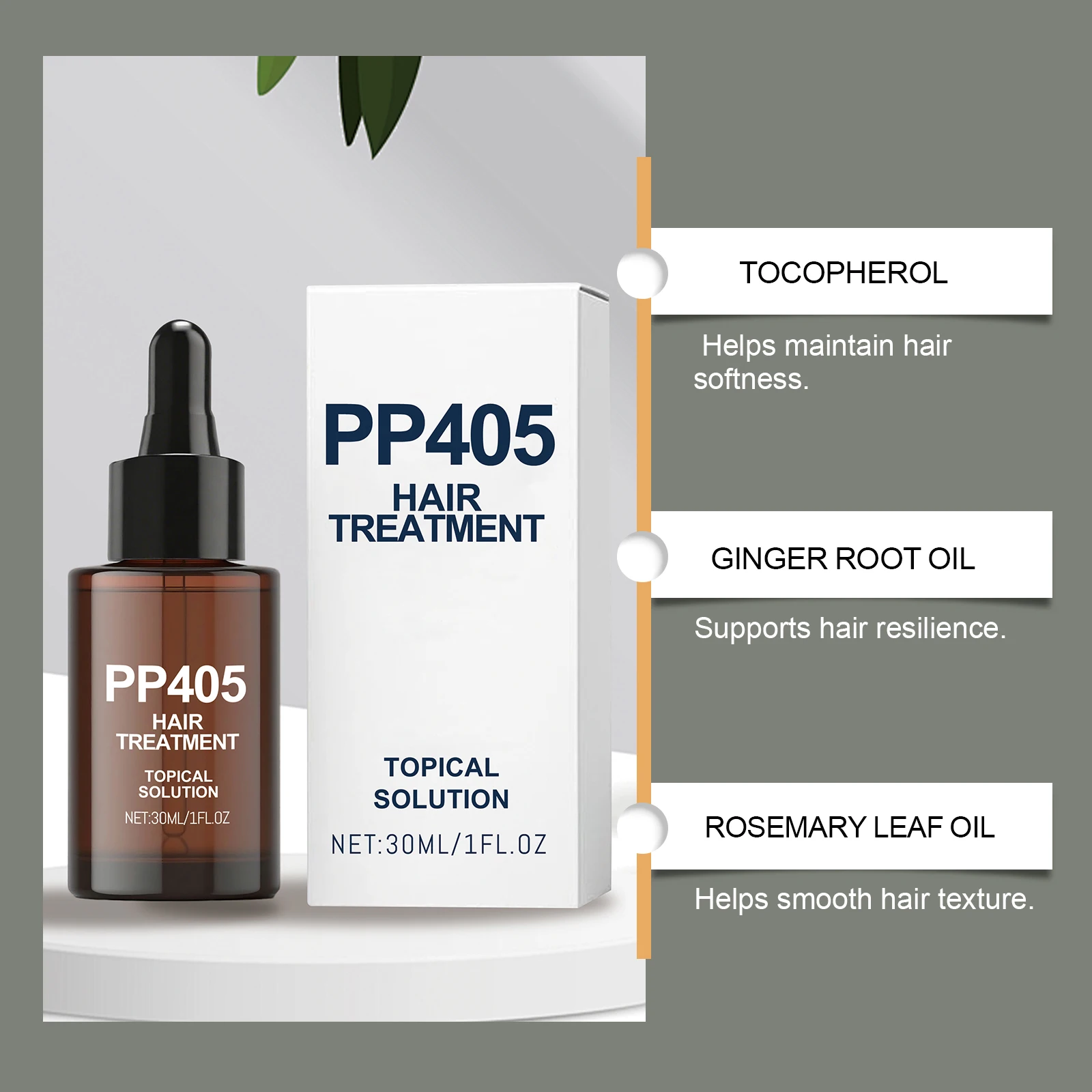 Suero capilar hidratante y nutritivo: nutre suavemente y protege el cabello, deja el cabello hidratado y suave, para un masaje diario