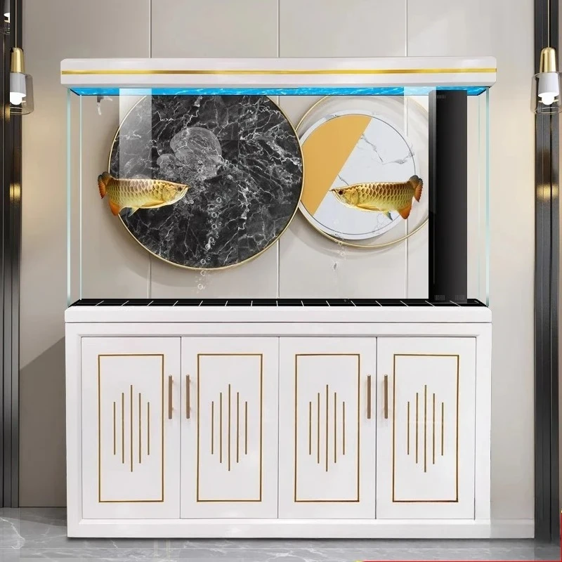 

Итальянская простая перегородка для гостиной, шкаф от пола до потолка, бытовой большой аквариум