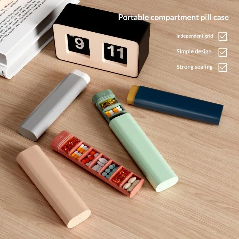 Hot New Premium Weekly Portable Pill Case Storage Box Organizer Container 7 Day 7 Grids For Travel Medicine Vitamins Fish Oils